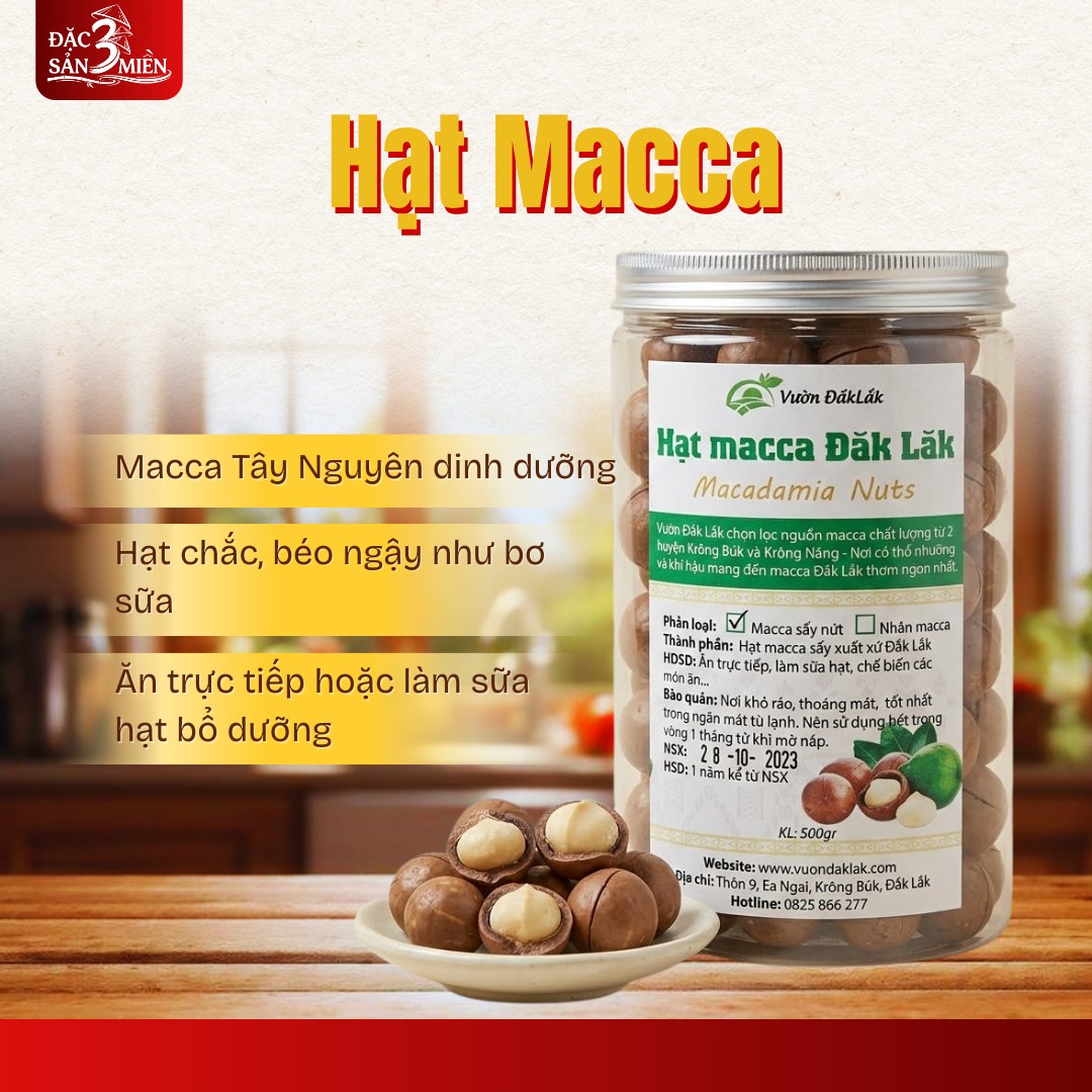 Hạt Macca Đặc Sản Miền Trung