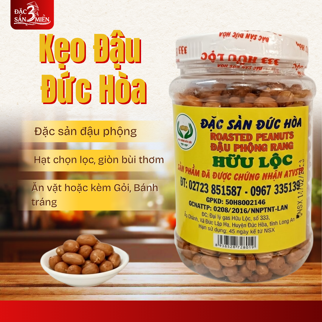 Đậu Phộng Rang Tỏi Ớt Cay Đặc Sản Miền Nam