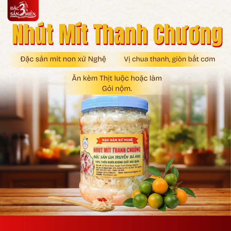Nhút Mít Cay Đặc Sản Miền Trung